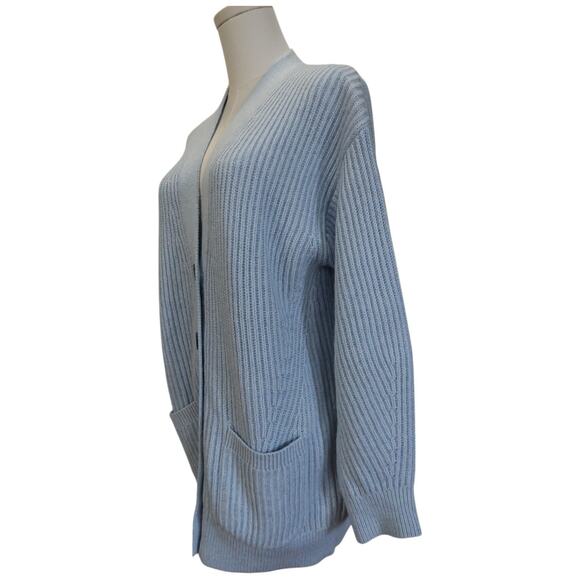 J.Crew Ribbed Chunky Knit V-Neck Cotton Blend Cardigan Size S - Picture 5 of 13